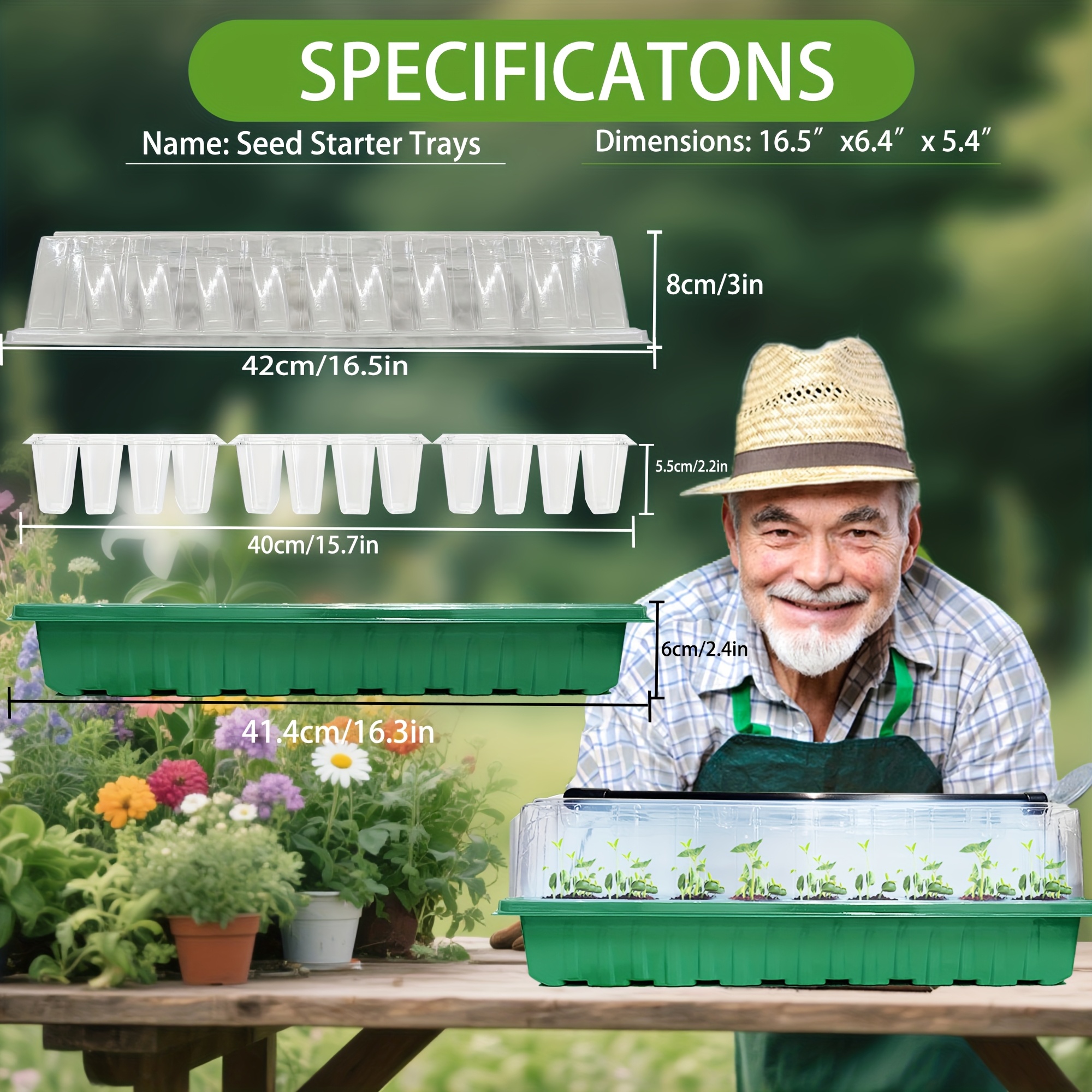 2PCS 72-Cell Seed Growing Kit  - Humidity Dome Kit のレビューと価格