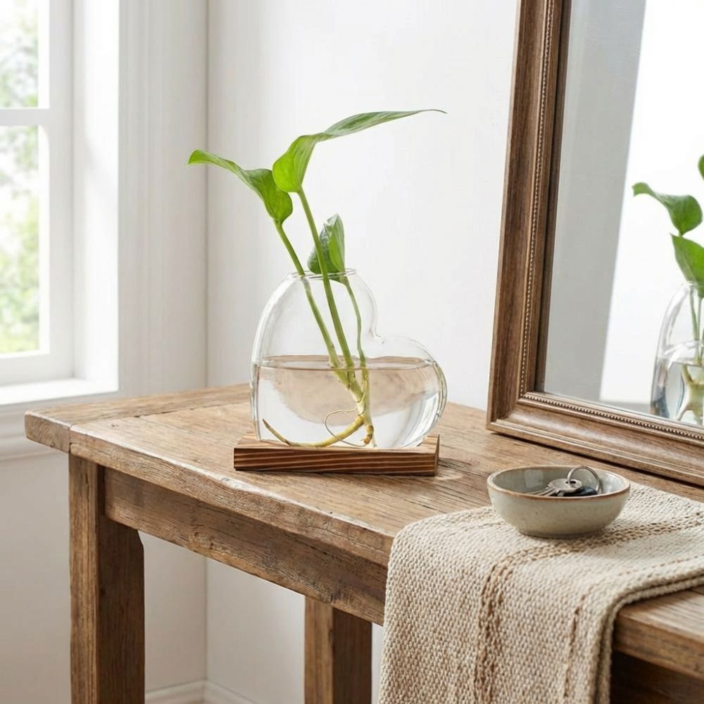 Transparent Hydroponic Glass V - Propagation Station Vase のレビューと価格