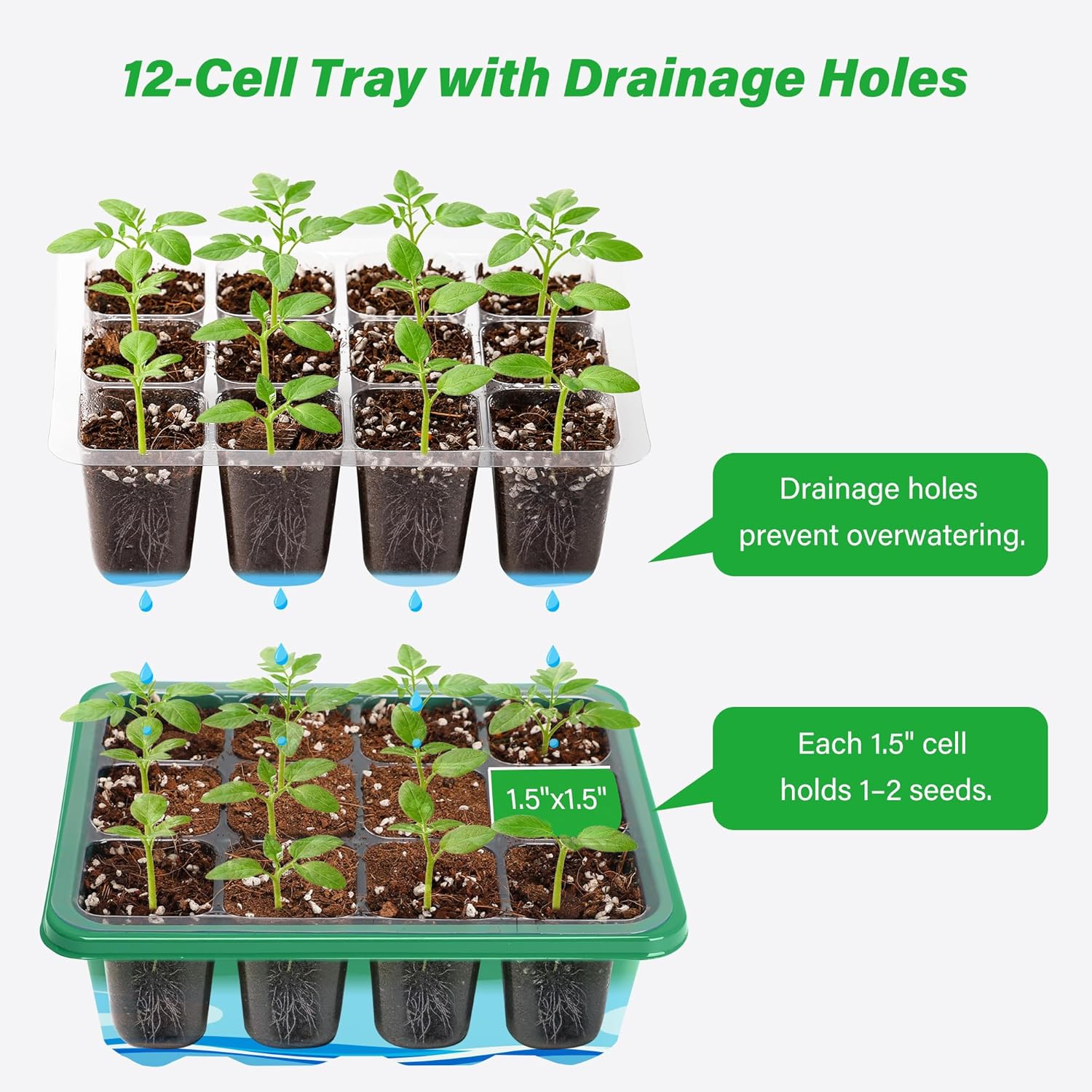 Growing Starting Nursery Trays - Humidity Dome Kit のレビューと価格