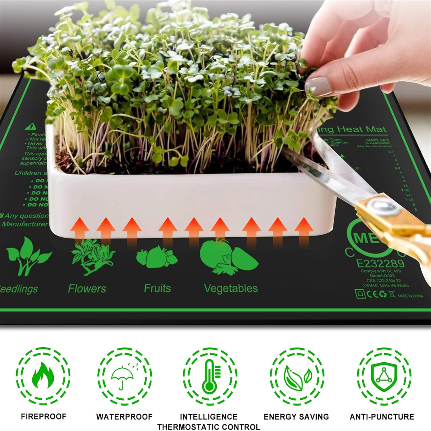 Seedling Heat Mat 10/25/50CM I - Rooting Gel Clone のレビューと価格