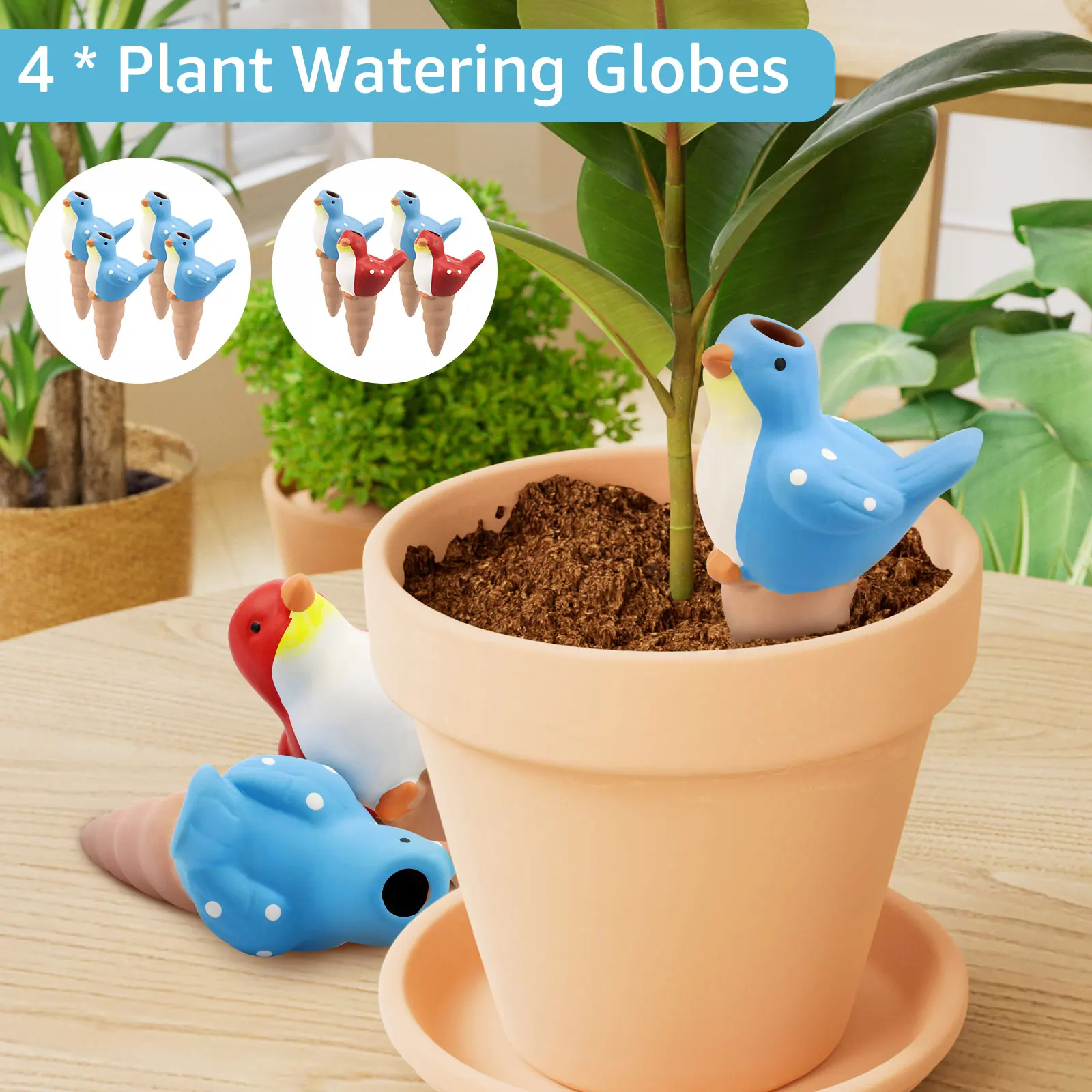 4Pcs Automatic Plant Watering  - Self Watering Insert のレビューと価格
