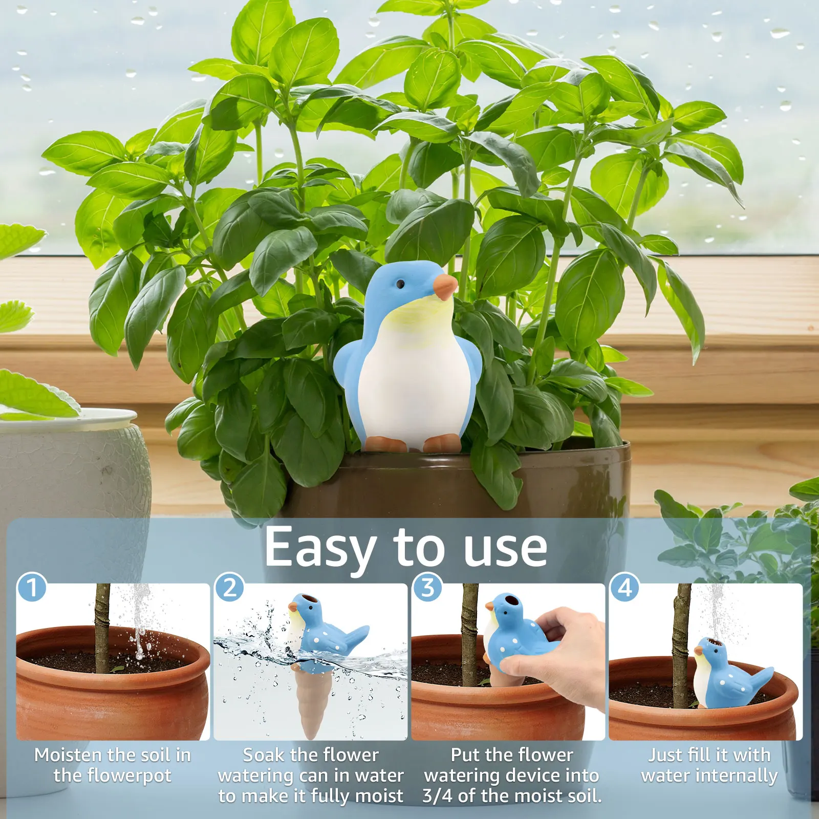 4Pcs Automatic Plant Watering  - Self Watering Insert のレビューと価格